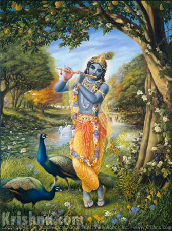 Krishan in Tribhanga pose